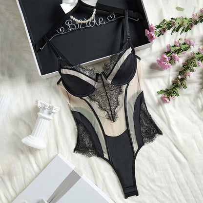 Body en dentelle contrastée - Chic&Shines