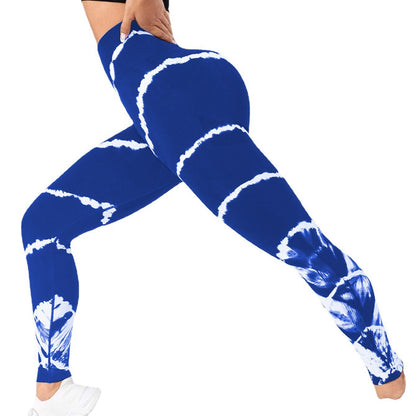 Legging de sport sans coutures tie-dye effet push-up - Chic&Shines
