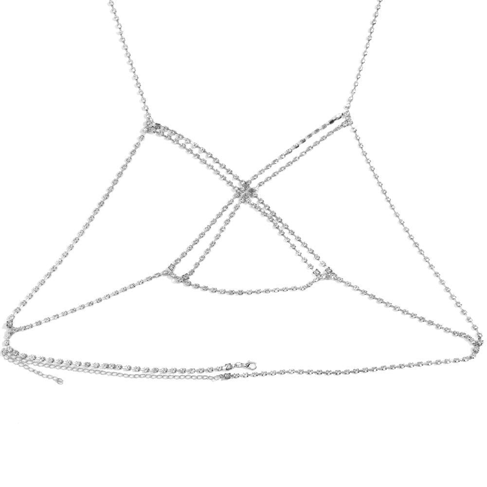 Bijoux de corps strass en croix
