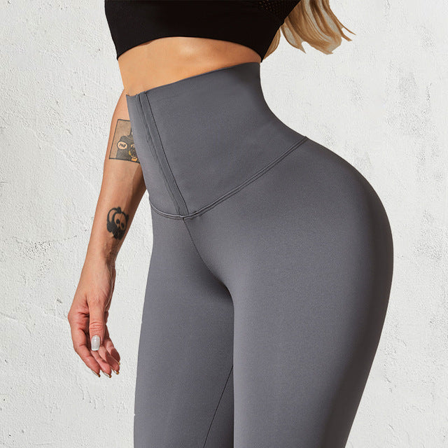 Leggings taille haute à crochet de sport