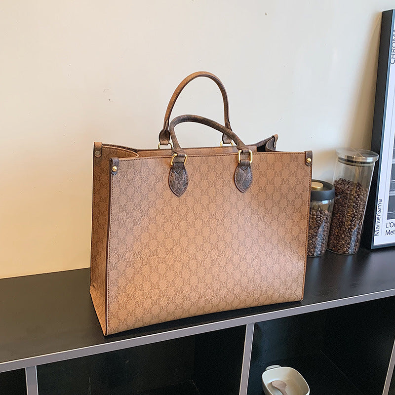 Sac fourre-tout à épaule simple rétro grande capacité