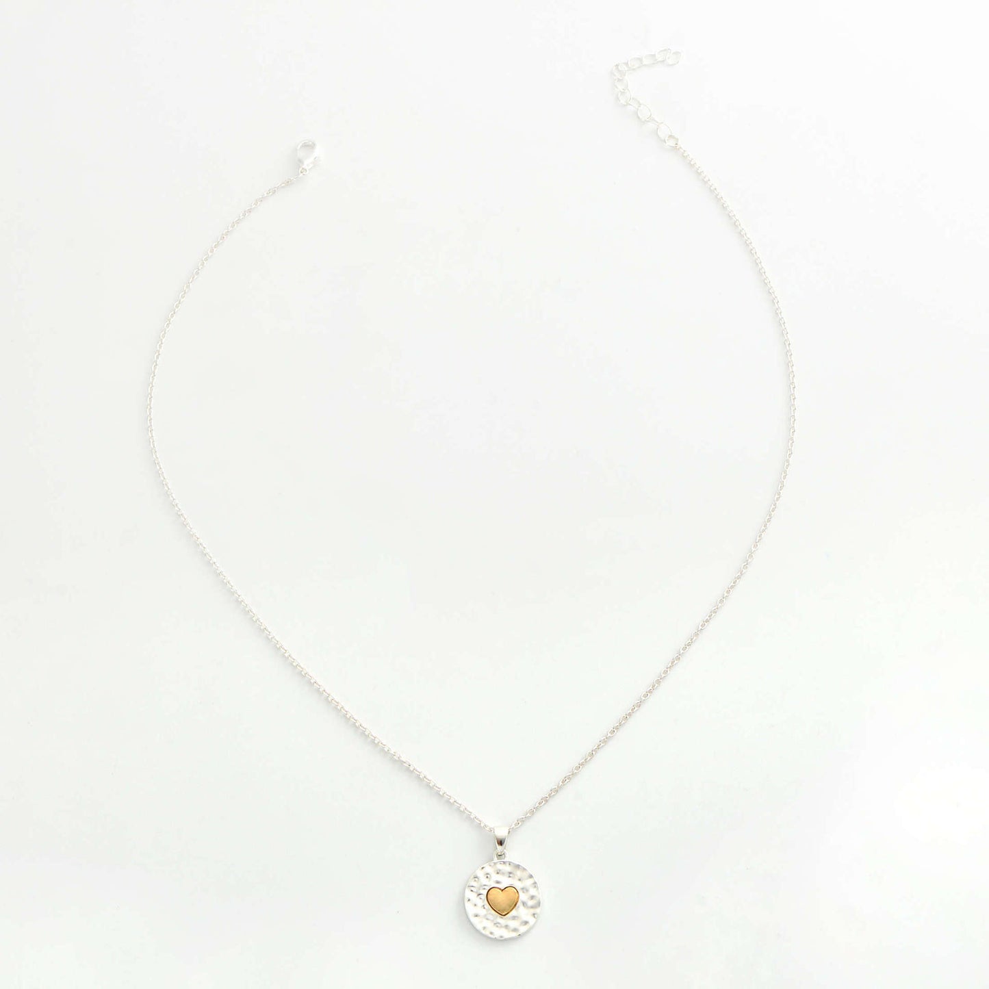 Collier pendentif cœur incrusté au milieu - Chic&Shines