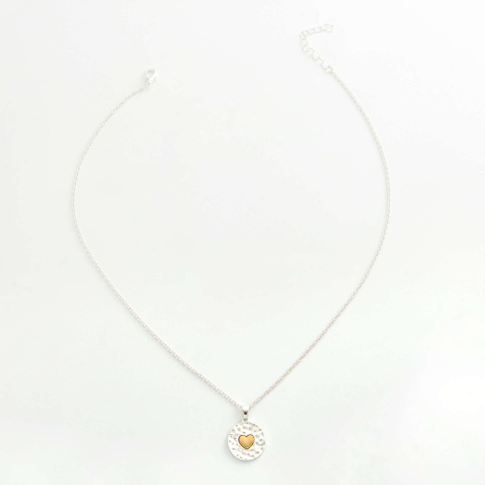 Collier pendentif cœur incrusté au milieu - Chic&Shines