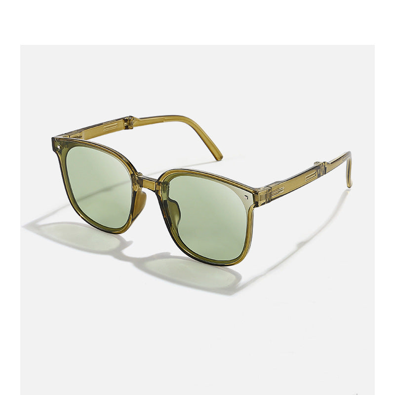 Lunettes de soleil pliantes rétro tendance