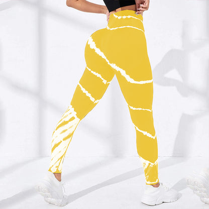 Legging de sport sans coutures tie-dye effet push-up - Chic&Shines