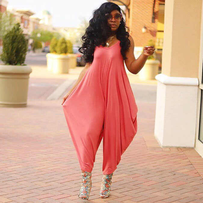 Combinaison pantalon à fine bretelle Sangle Lâche - Chic&Shines