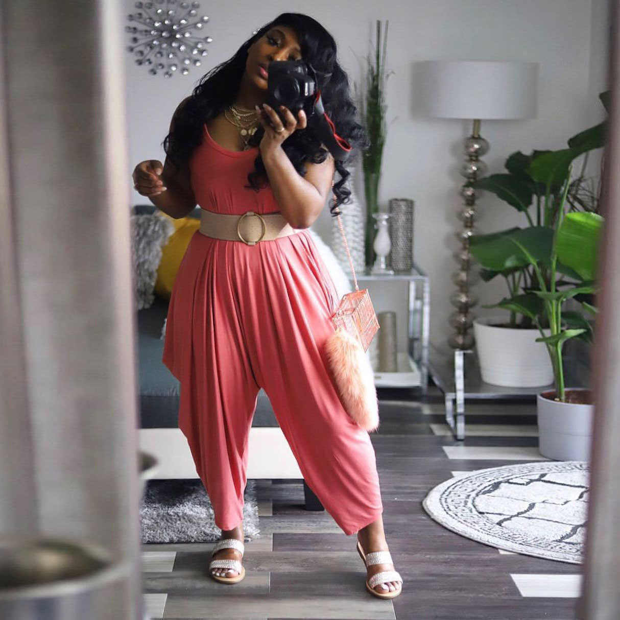 Combinaison pantalon à fine bretelle Sangle Lâche - Chic&Shines