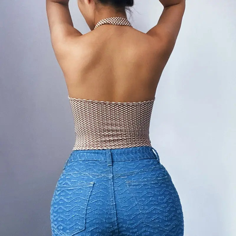 Haut Sans Manches À Col Licou - Chic&Shines