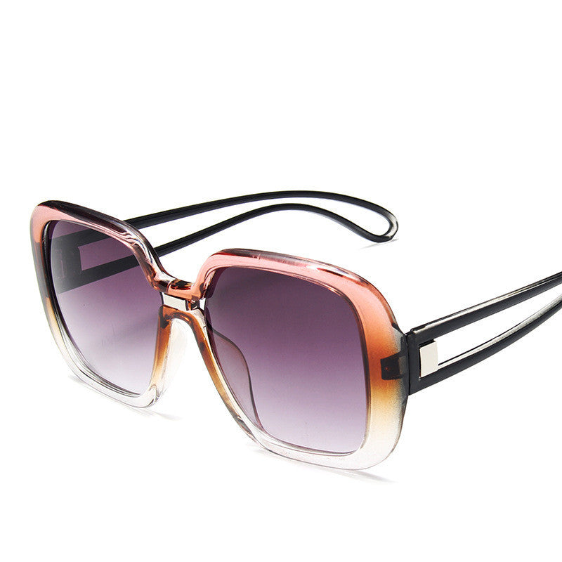 Lunettes de soleil à grande monture dégradée