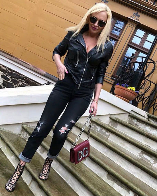 Talons hauts maille croisés à lacet - Chic&Shines