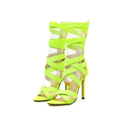 Talon hauts et brides croisées romaines - Chic&Shines