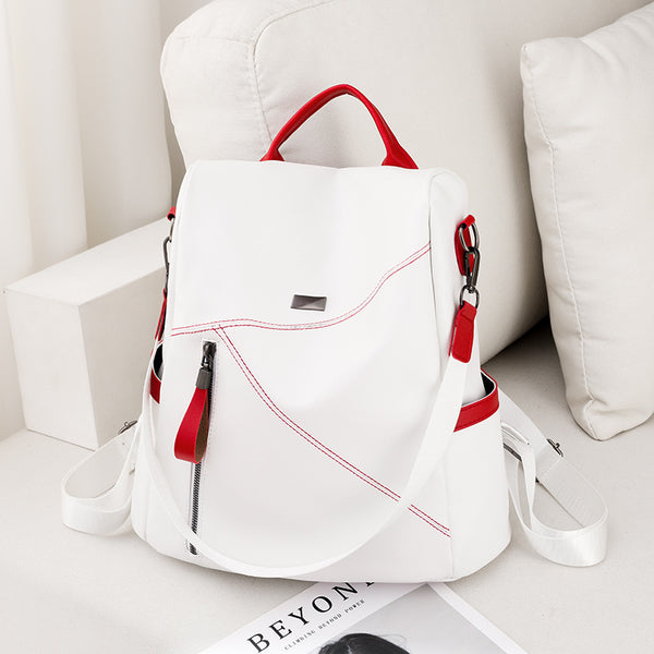 Sac à dos d'automne en cuir PU souple