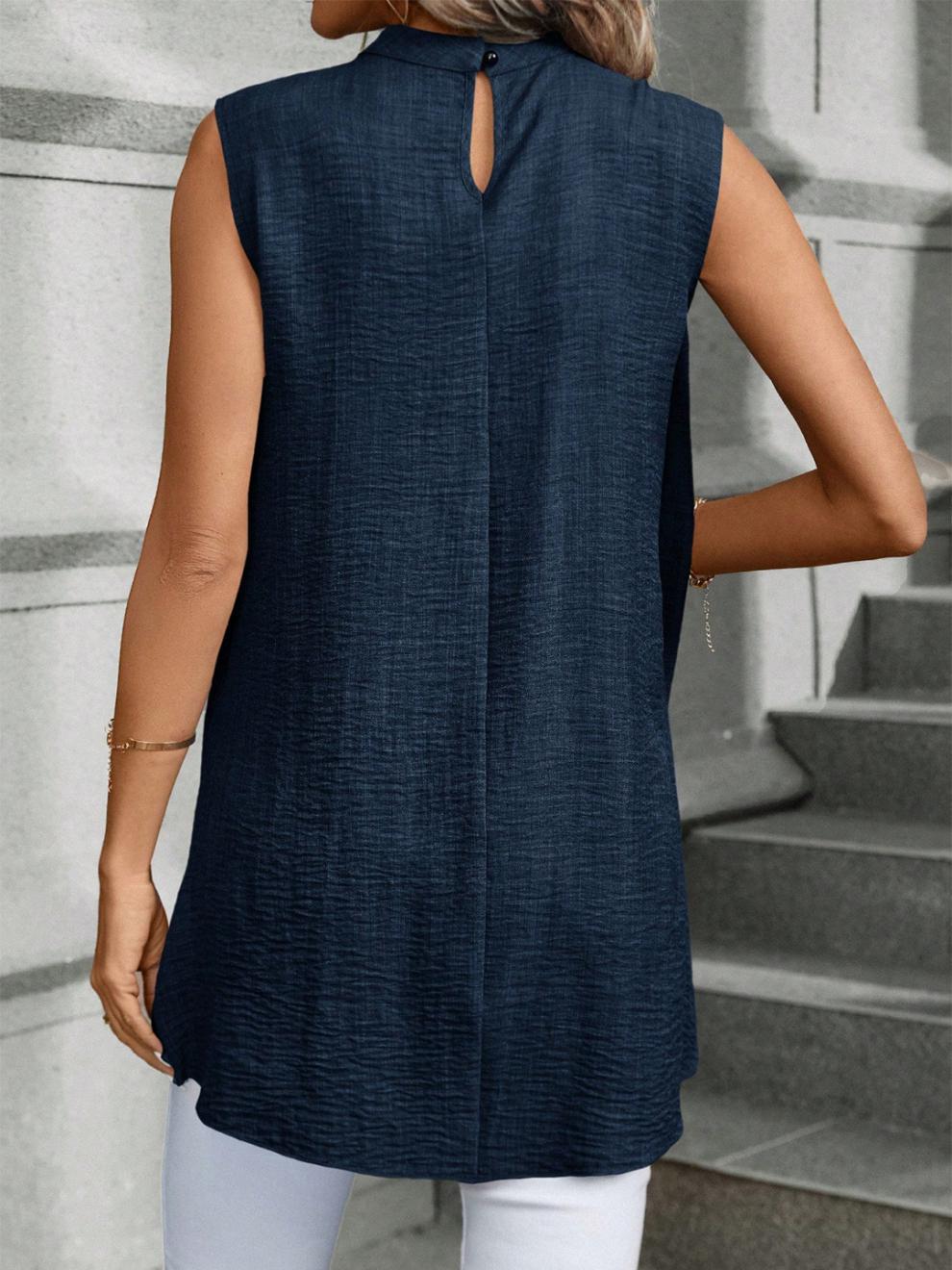 Haut sans manches drape irrégulière - Chic&Shines