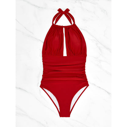 maillot de bain une pièce licou dos nu - Chic&Shines