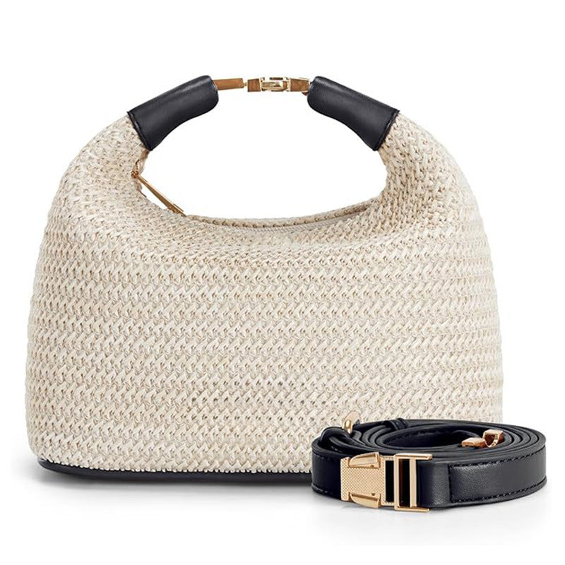 Sac à main bandoulière tissage de paille