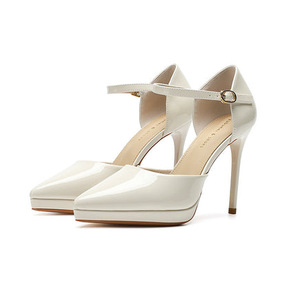 Escarpins à plateforme imperméables bout pointu