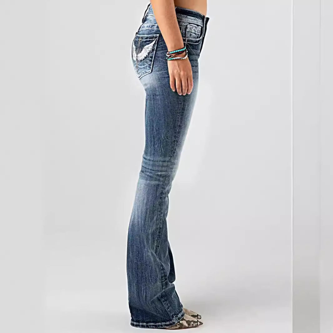 Pantalons en denim extensibles