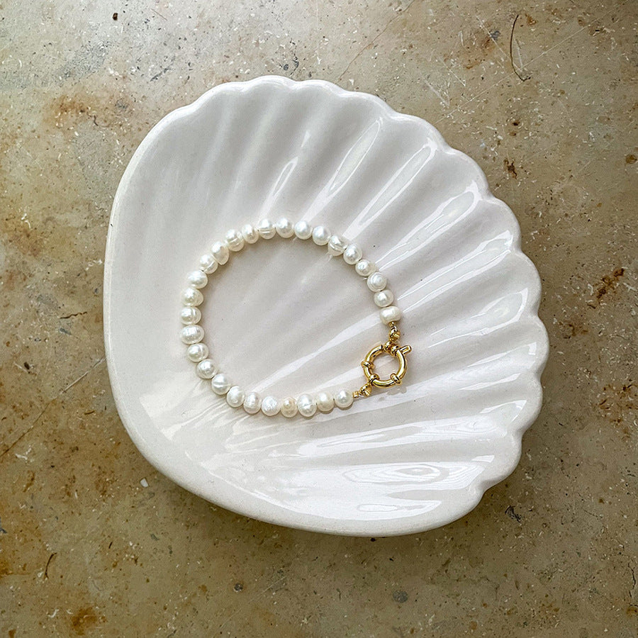 Bracelet en perles d'eau douce naturelles