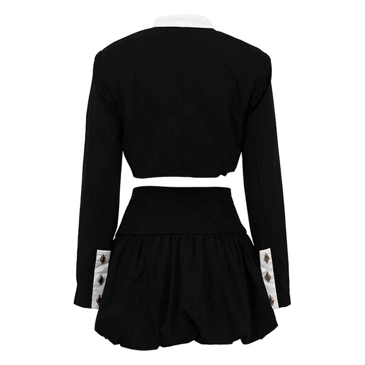 Ensemble chemise manches longues et mini-jupe - Chic&Shines