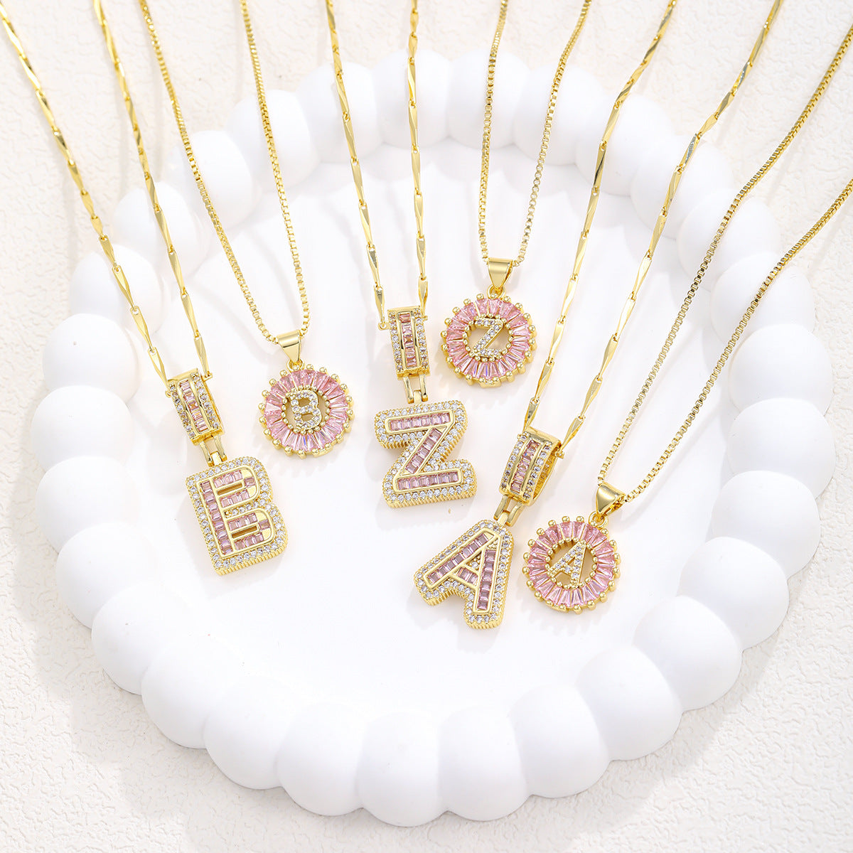 Collier pendentif lettre de l'alphabet - Chic&Shines