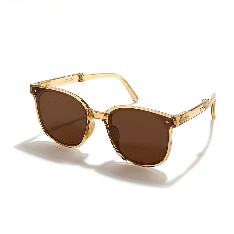 Lunettes de soleil pliantes rétro tendance