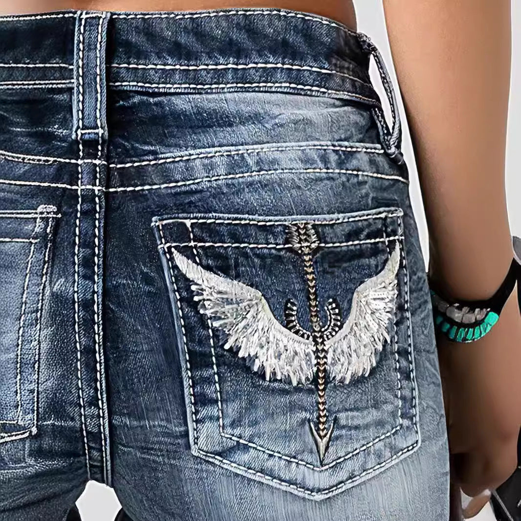 Pantalons en denim extensibles