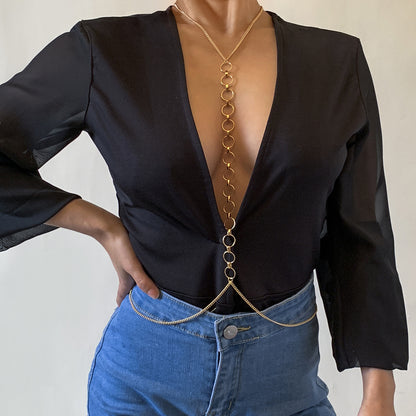 Chaine de corps collier à anneau - Chic&Shines