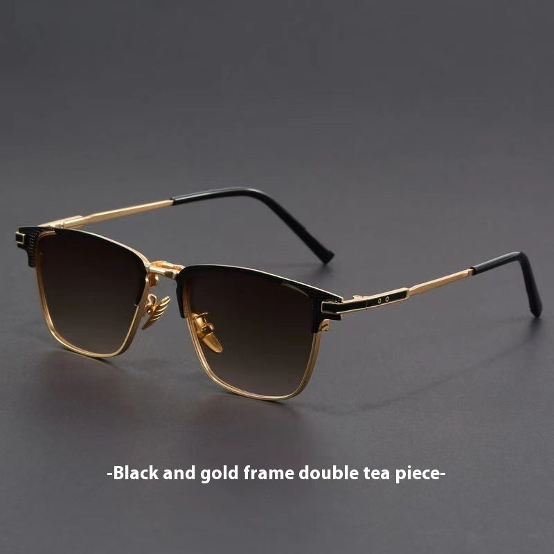 Lunette de soleil carrée rétro protection UV