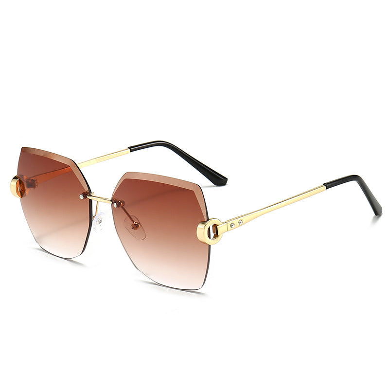 Lunette de soleil carrée dégradée