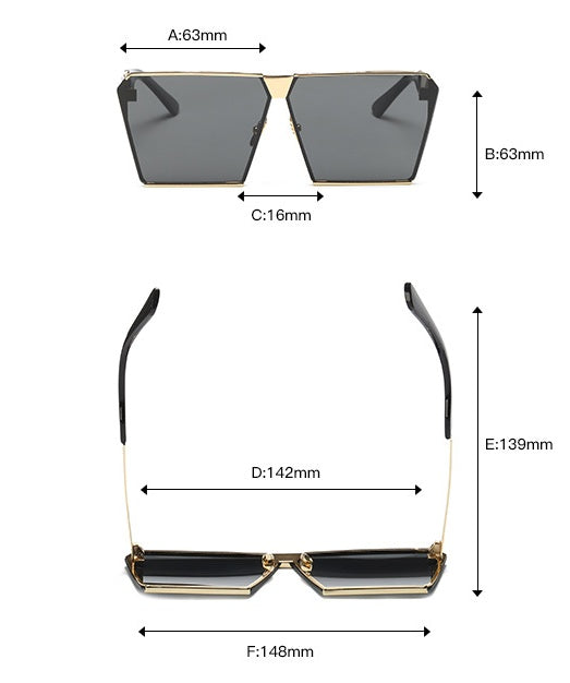 Lunettes de soleil carré polarisée tendance