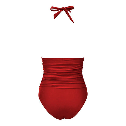 maillot de bain une pièce licou dos nu - Chic&Shines