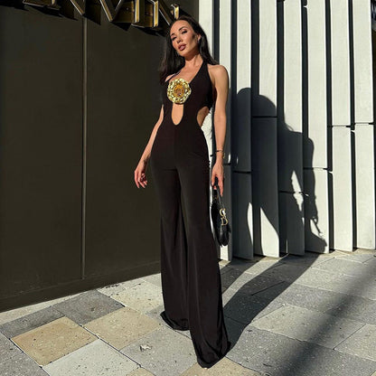 Combinaison pantalon licou dos nu - Chic&Shines