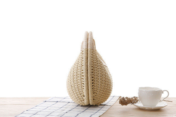 Sac à main en rotin