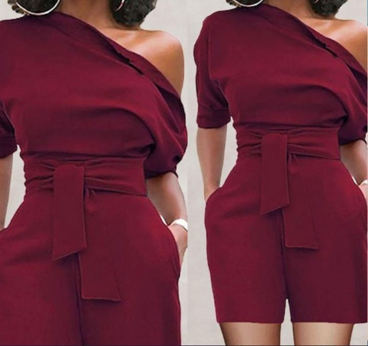 Combinaison short une épaule