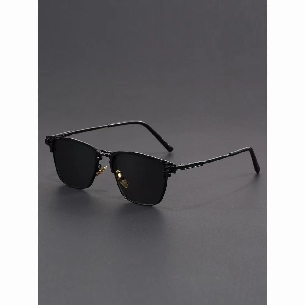 Lunette de soleil carrée rétro protection UV