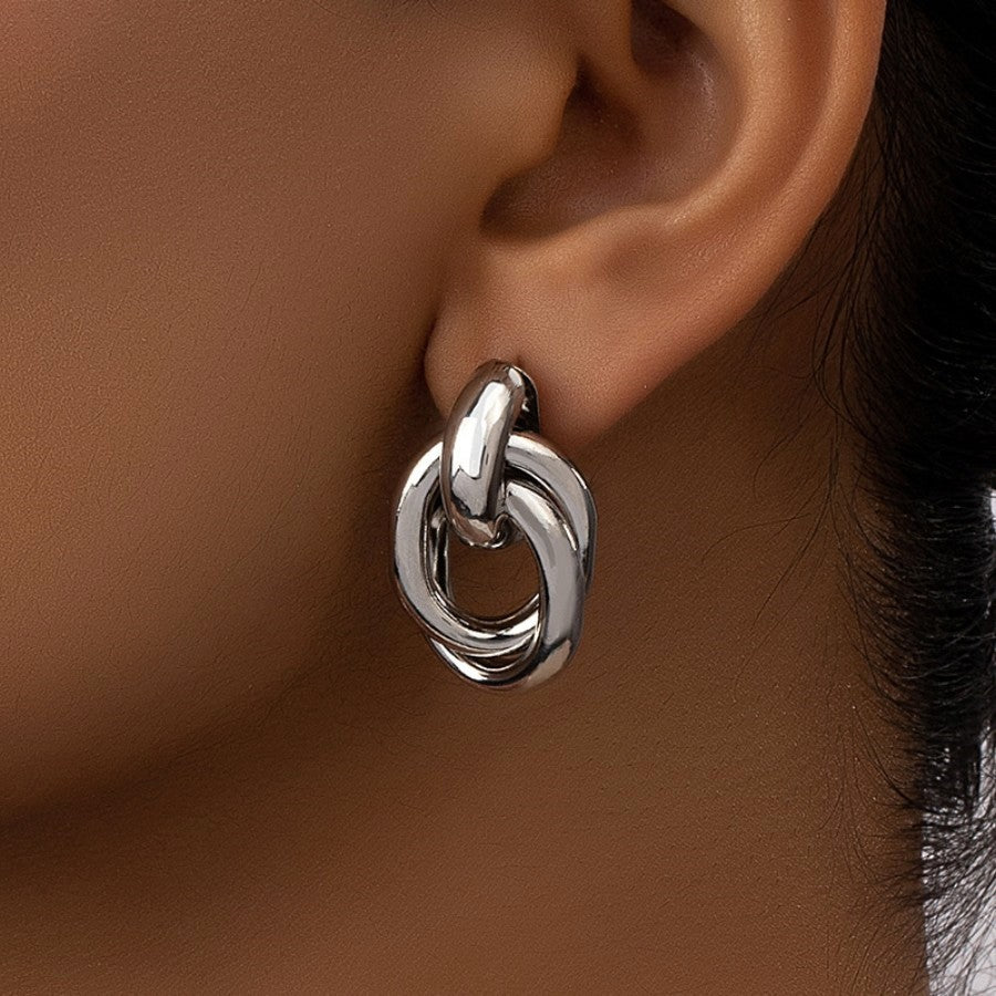 Boucles d'oreilles géométriques en métal - Chic&Shines