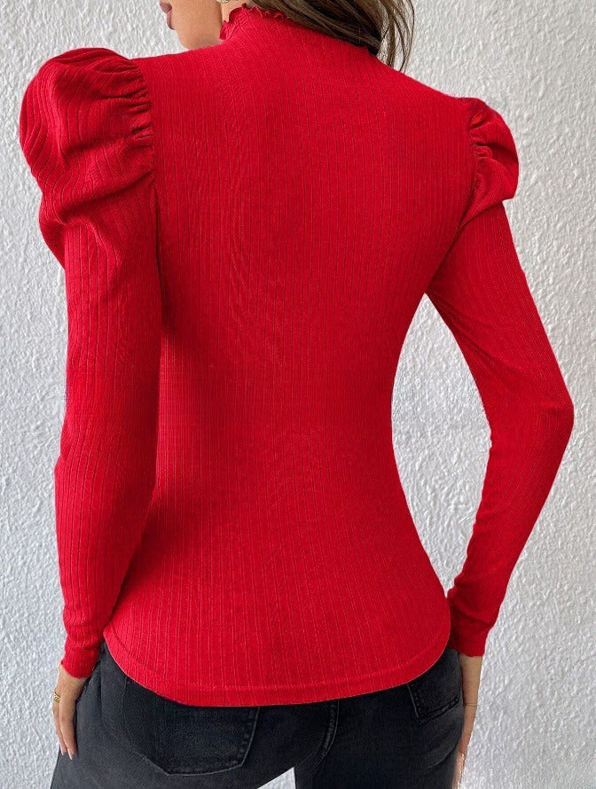 Haut manches longues épaules bouffantes - Chic&Shines