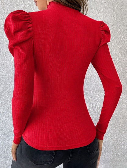 Haut manches longues épaules bouffantes - Chic&Shines