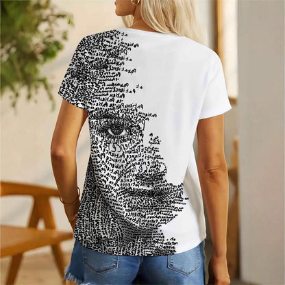 T-shirt à manches courtes imprimé - Chic&Shines