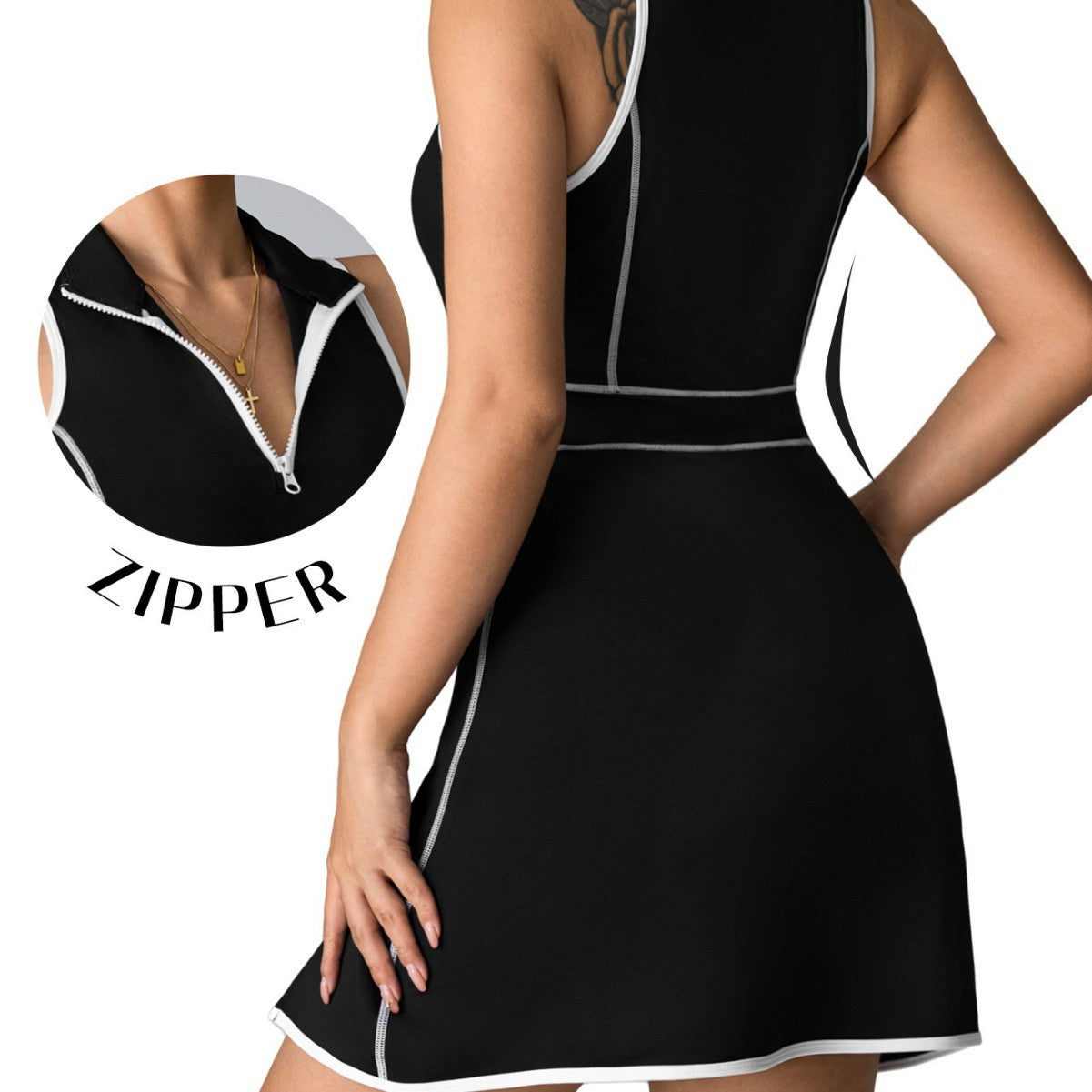 Robe short de sport avec poche smartphone - Chic&Shines