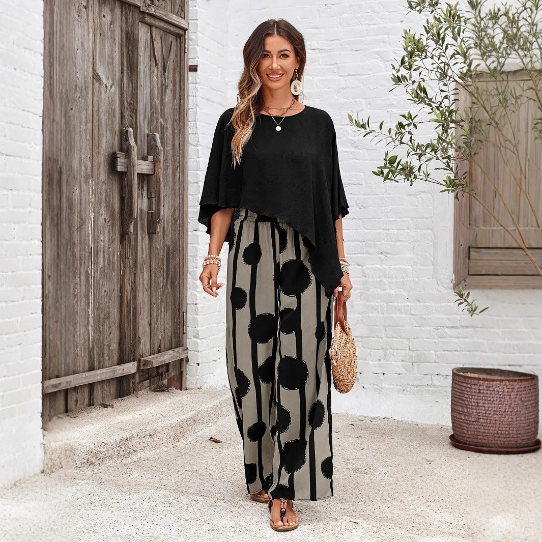Ensemble haut et pantalon large