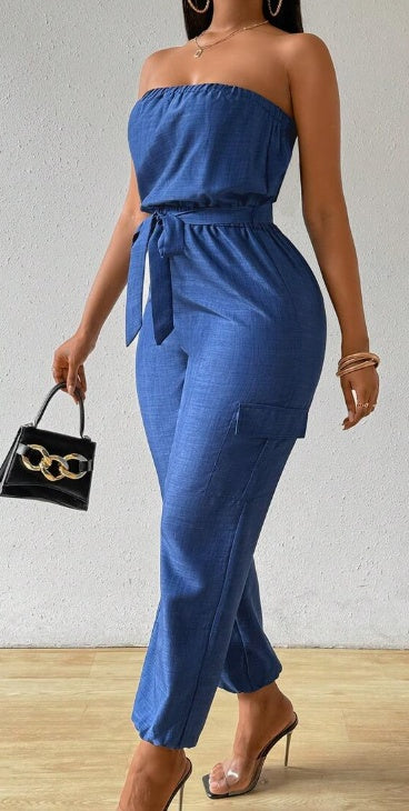 Combinaison pantalon bustier sans manches