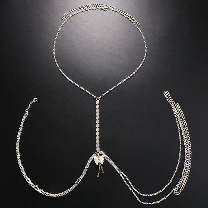 Chaîne de poitrine sexy en strass - Chic&Shines