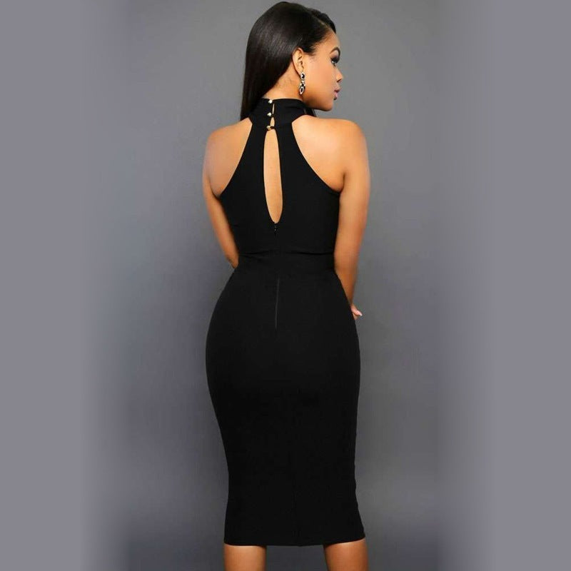Robe courte sans manches