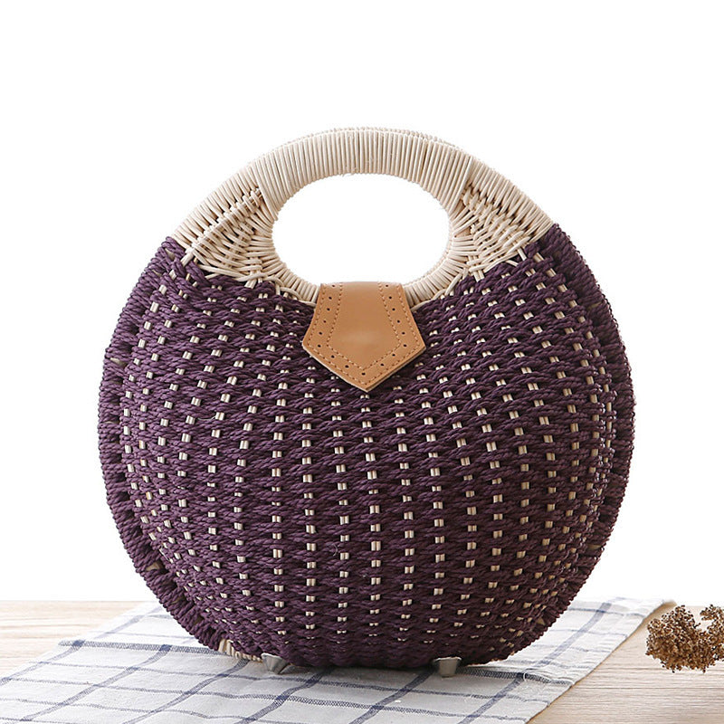 Sac à main en rotin