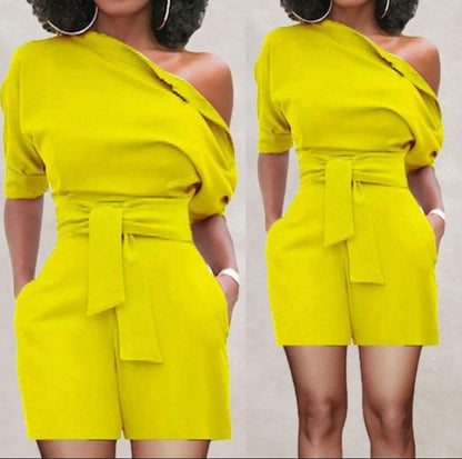 Combinaison short une épaule - Chic&Shines