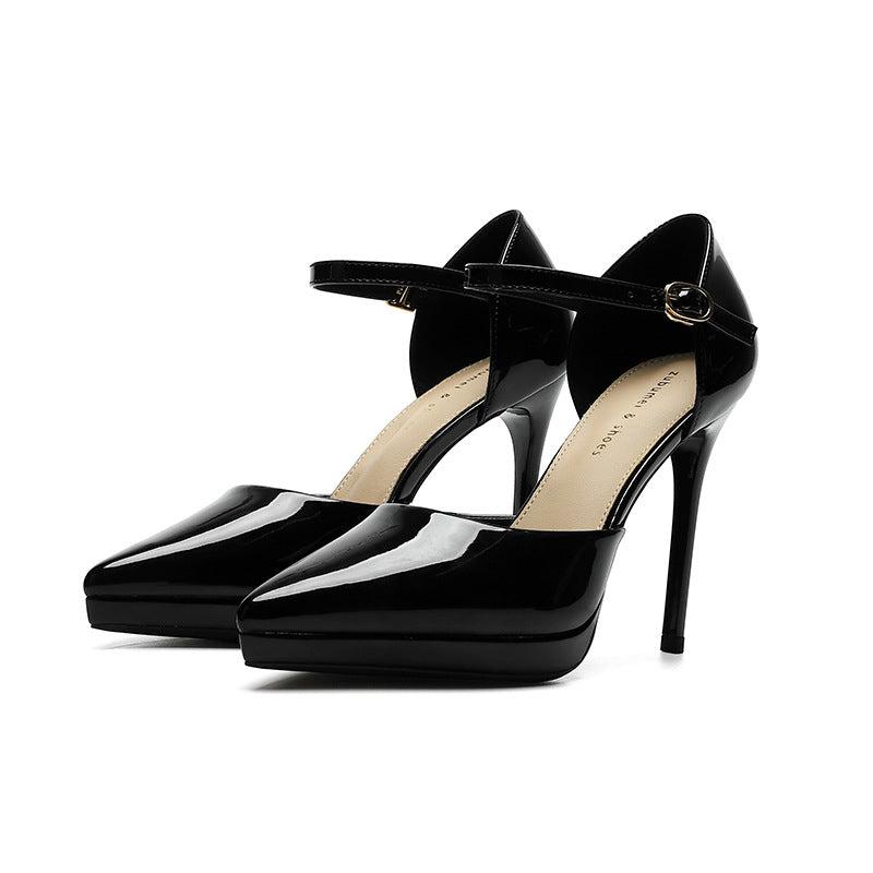 Escarpins à plateforme imperméables bout pointu