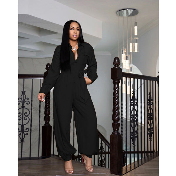 Combinaison pantalon manches longues ample