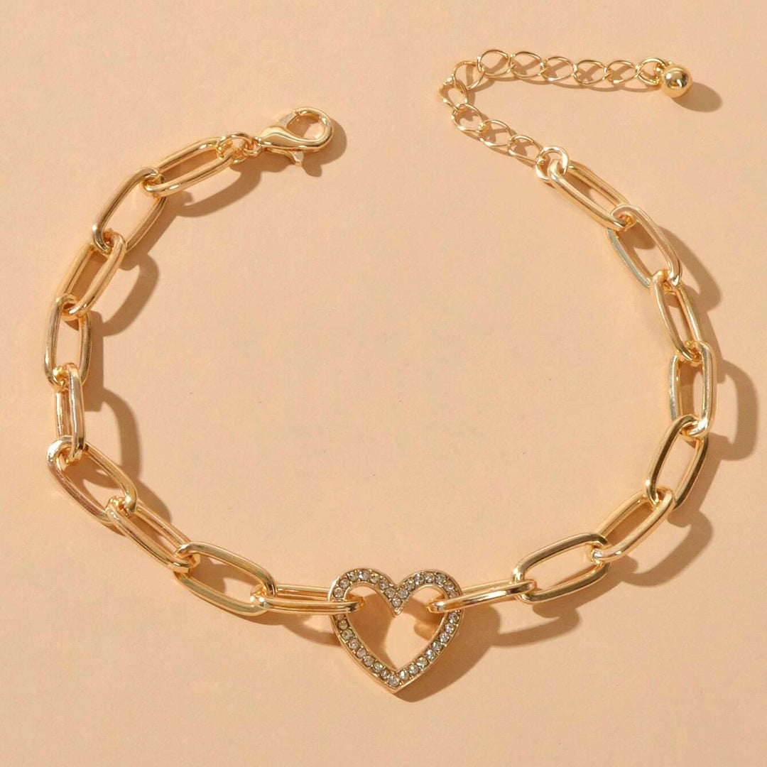 Bracelet pendentif cœur