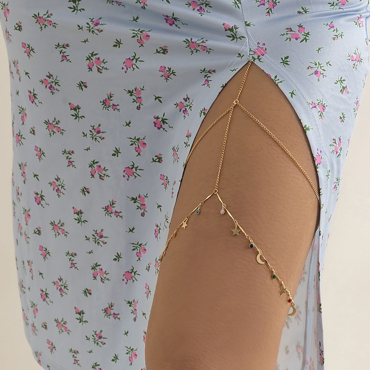 Chaîne de corps avec anneau de jambe en perles Leisure Beach - Chic&Shines